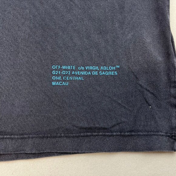 Off White T-Shirt Small Black Macao Virgil Abloh Arrows 2018 - Picture 5 of 12